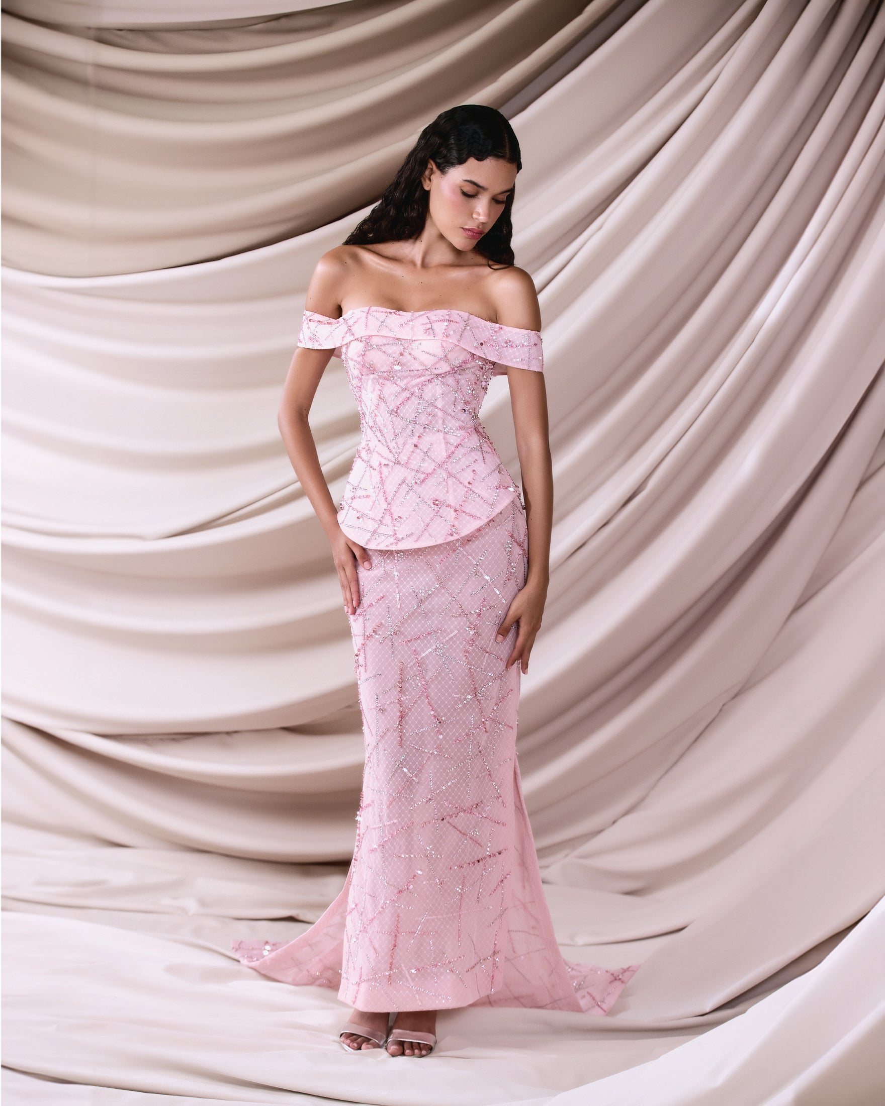 pink structured dress Structured Elegance Dress, HOT PINK S